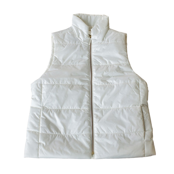 J. Crew Factory Semi Glossy Puffer Vest Size M NWT - Picture 2 of 10